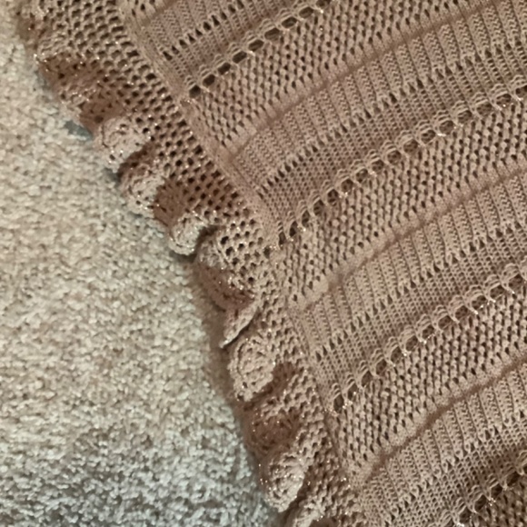 INC Taupe Crochet Top - Picture 2 of 5